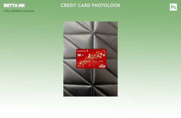 модерен стил Бахамите Шкотска банка виза картичка photolook пред шаблон